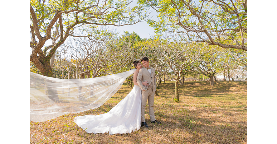 拍攝 風格 推薦 比堤婚紗 推薦客人：才裕＆麗婷 長裙拖白紗